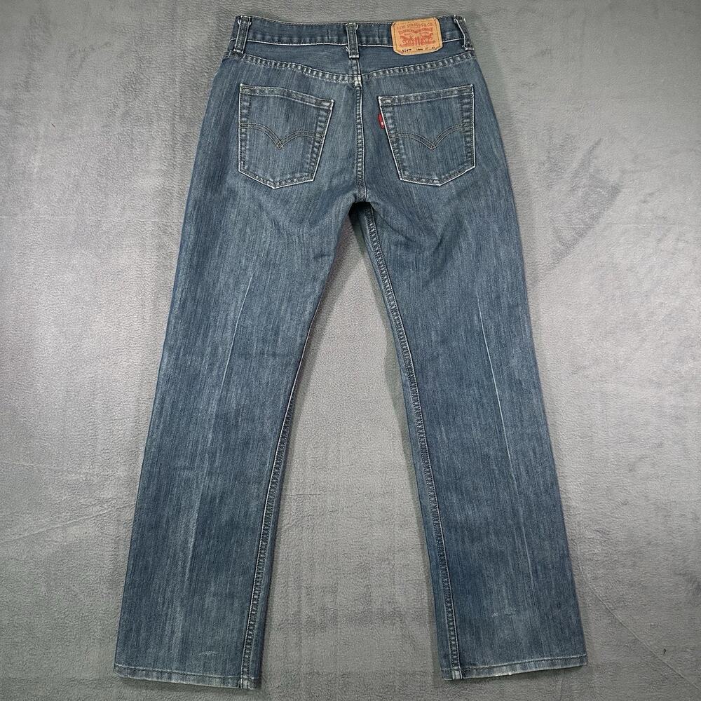 Levi’s 514 Straight Jeans Blue Women’s 14 Reg 27x27 Mid Rise Denim Casual - Picture 8 of 9